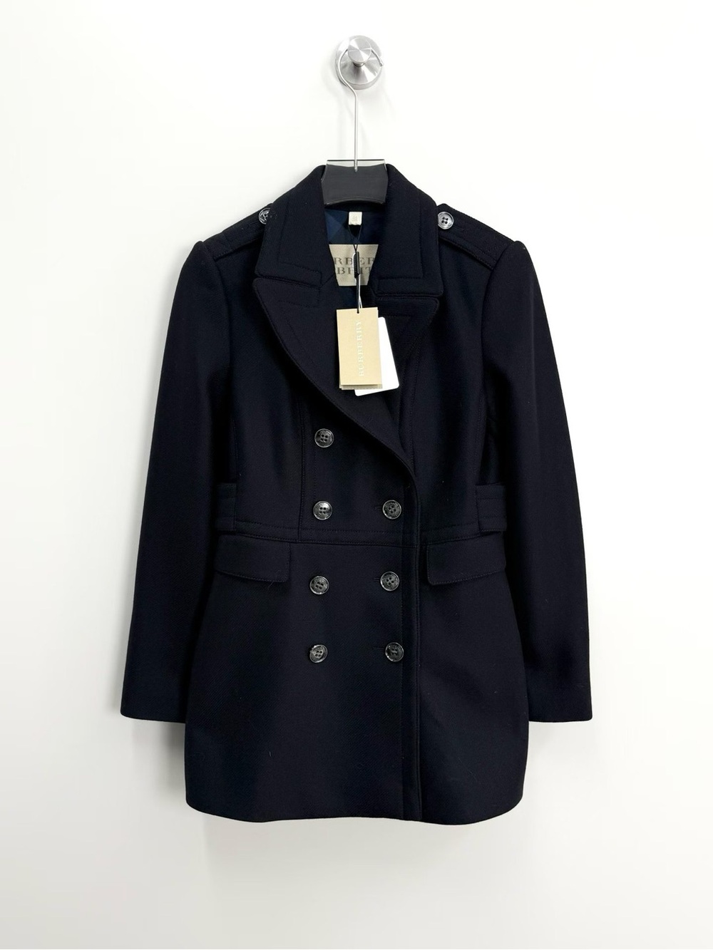 Burberry Double-Breasted Wool Peacoat